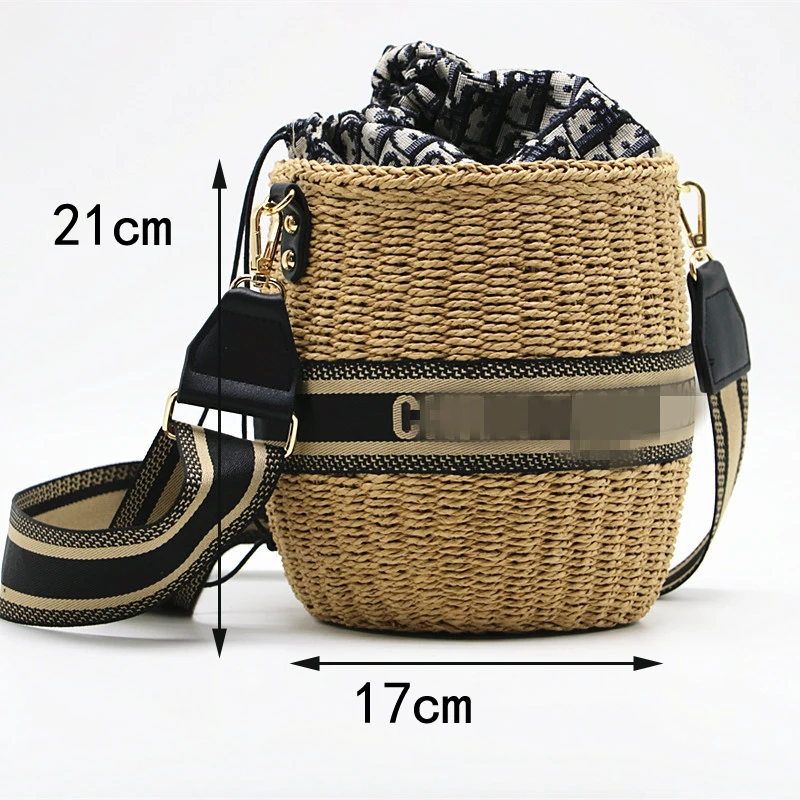 

New Style Portable Women Shoulder Bag Straw Woven Bag Fashionable Purses