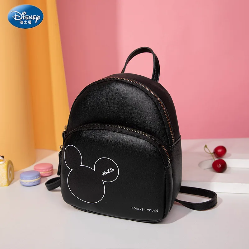 

Disney Mickey Mouse New Simple Children's Multifunctional Schoolbag Mickey Fashion All-match Girl Work Dating Bag