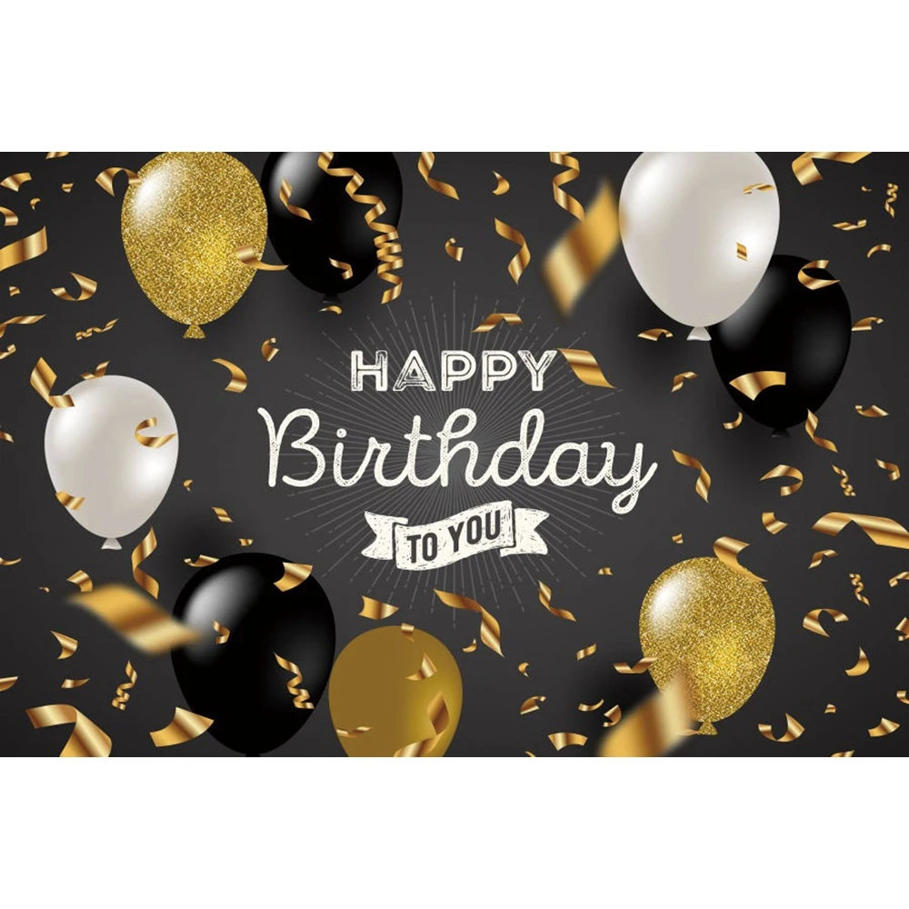 

Colorful Balloon Children Girl Boy Baby Birthday Party Backdrop Gold Dots Photography Background For Photo Studio Photophone