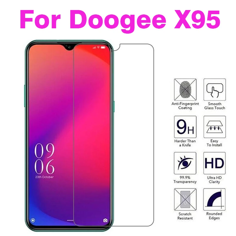 Закаленное стекло Для Doogee X95 X 95 Защитная пленка для экрана стекло|Защитные стёкла