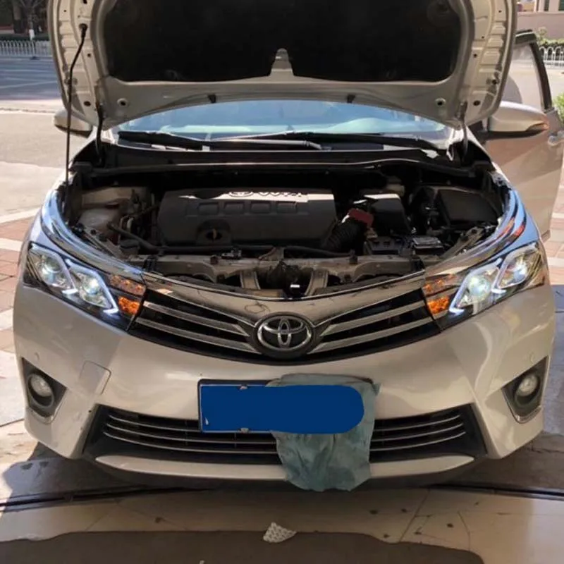 Автомобильный Стайлинг Vland для Toyota Corolla фары 2014 2015 СВЕТОДИОДНЫЙ DRL биксеноновый