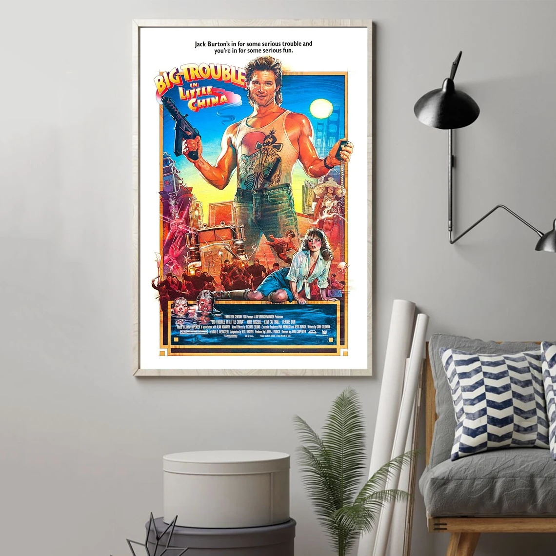 

Большая проблема в маленьком китайском киноплакате, холст, печать, настенная живопись, украшение для дома (без рамки)