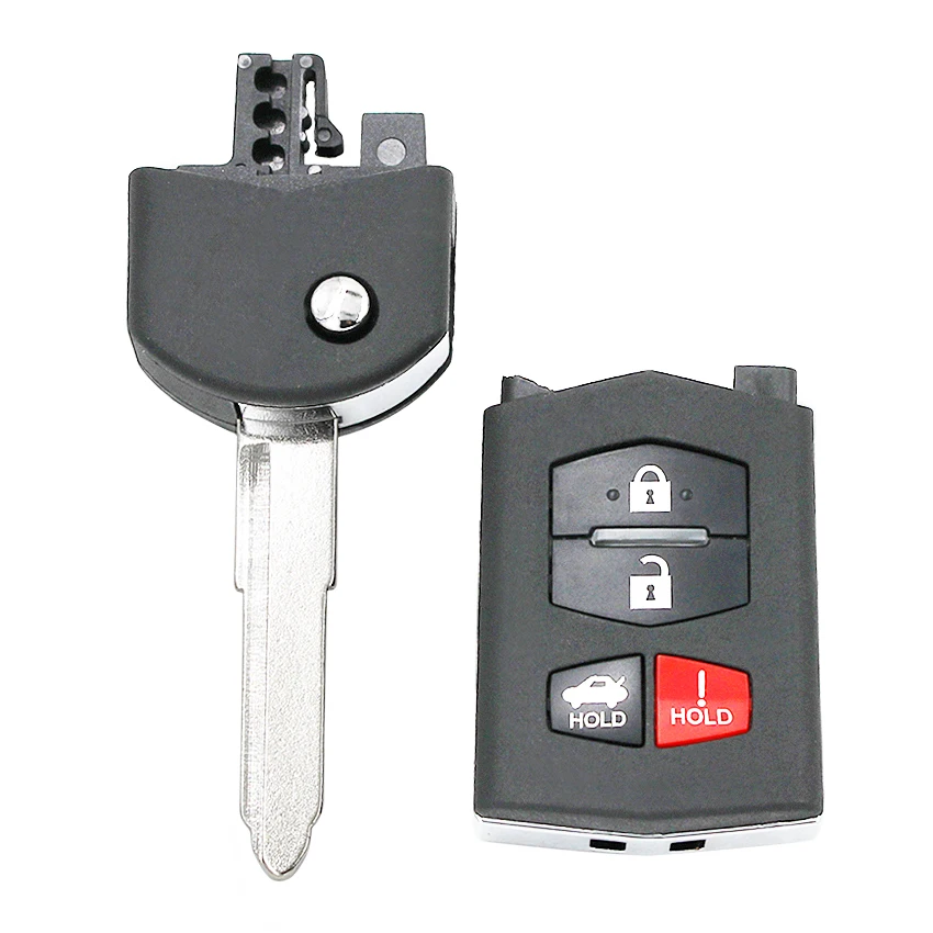 3 + 1 кнопочный сменный корпус для Mazda Складной флип брелок с дистанционным