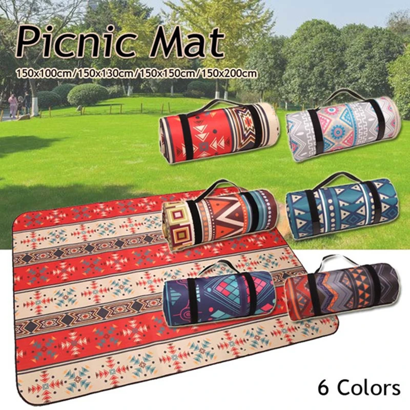 Portable Persian Style Beach Mat Blanket Foldable Climbing Outdoor Waterproof Beach Mat Camping Picnic Blanket