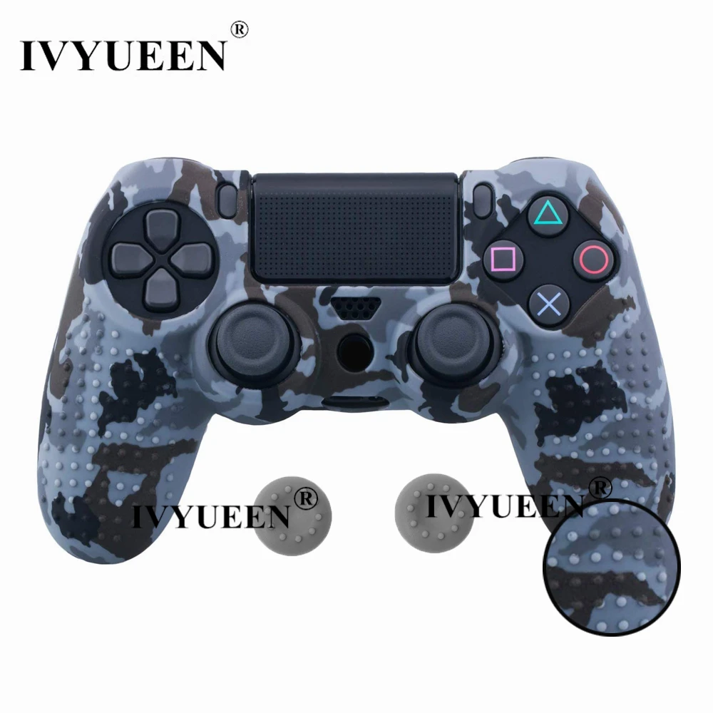 IVYUEEN 25 цветов Противоскользящий силиконовый защитный чехол для sony playstation 4 PS4 DS4 Pro тонкий контроллер Thumb Grip Caps