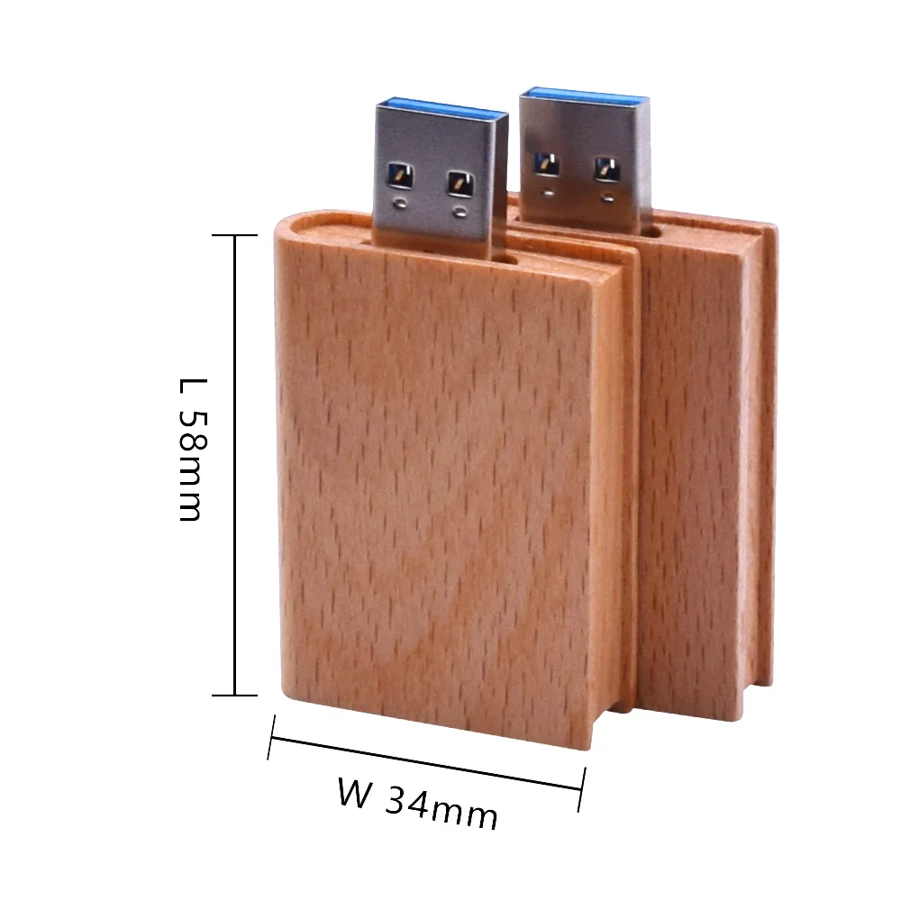 USB флеш накопитель в виде деревянной книги 3 0 дюйма 8 ГБ 16 32 64 128 ГБ|USB