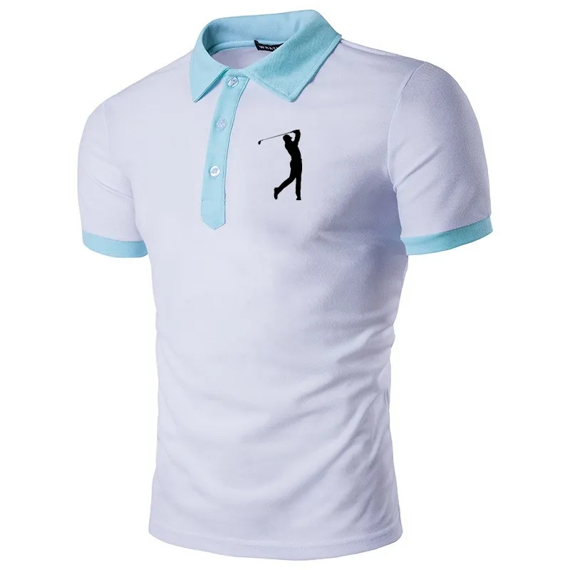 

Summer men's short-sleeved casual polo shirt Fashion sports lapel polo shirt