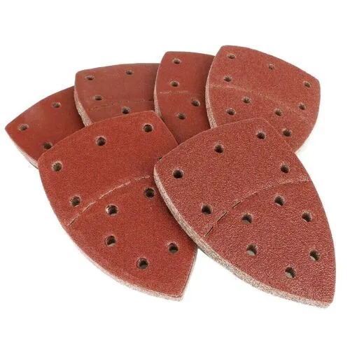 

20PCS Mouse Sandpaper Self Stick Sandpaper Sheets Hook And Loop Sander Pads 11 Holes Sandpaper Disc Abrasive Tools For Polishing