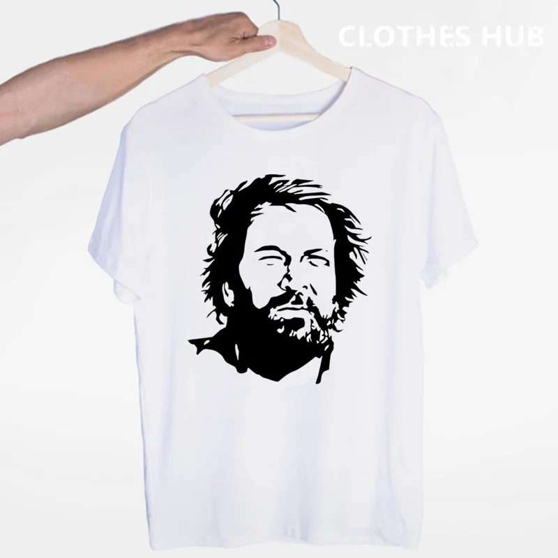 

BUD SPENCER T Shirts Fashion O-neck Short Sleeve Bud T-Shirt Mens Clothing
