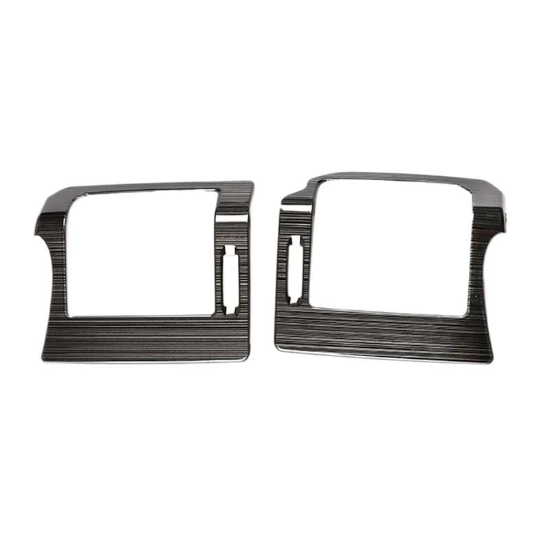 

2Pcs Side Air Outlet Frame Black Brushed Style Style Central Control Outlet Air for Land Rover Defender 2020-2021