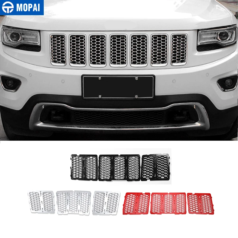 Гоночные грили MOPAI для Jeep Grand Cherokee 2014 2016 передняя вставка автомобиля сетчатая