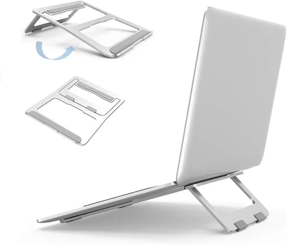 

Laptop Stand, Ergonomic Aluminum Metal Stand,Computer,Tablet,Notebook Holder foldable Stand Cooling Pad Compatible For MacBook