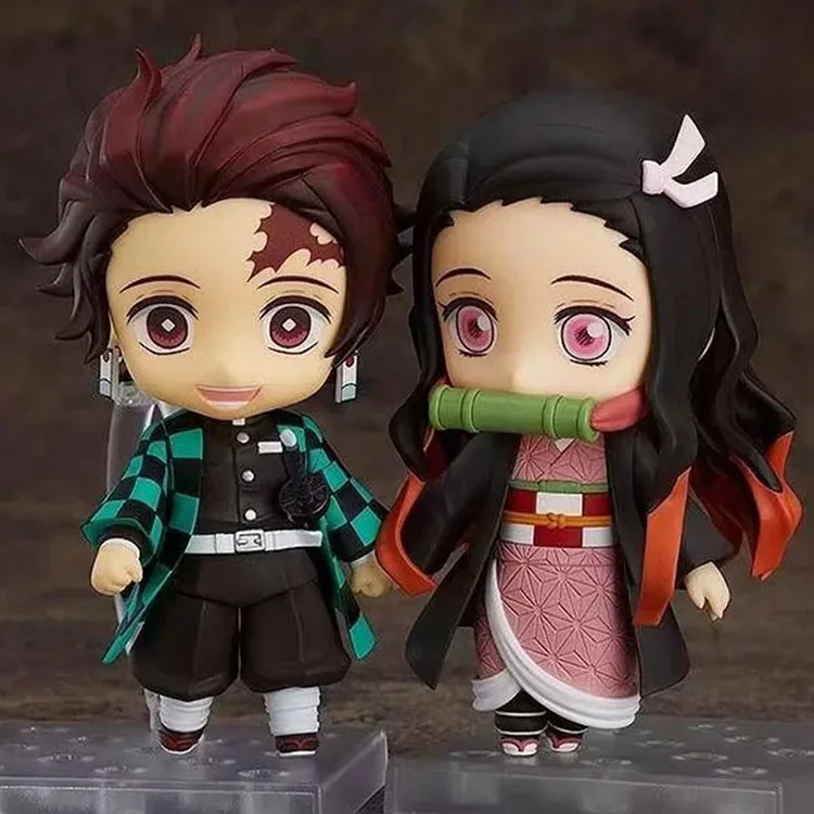 

Экшн-фигурка в наличии Q Kimetsu No Yaiba Kamado Nezuko Kamado Tanjirou, модель 1193, фигурка, милая игрушка-убийца демонов, аниме