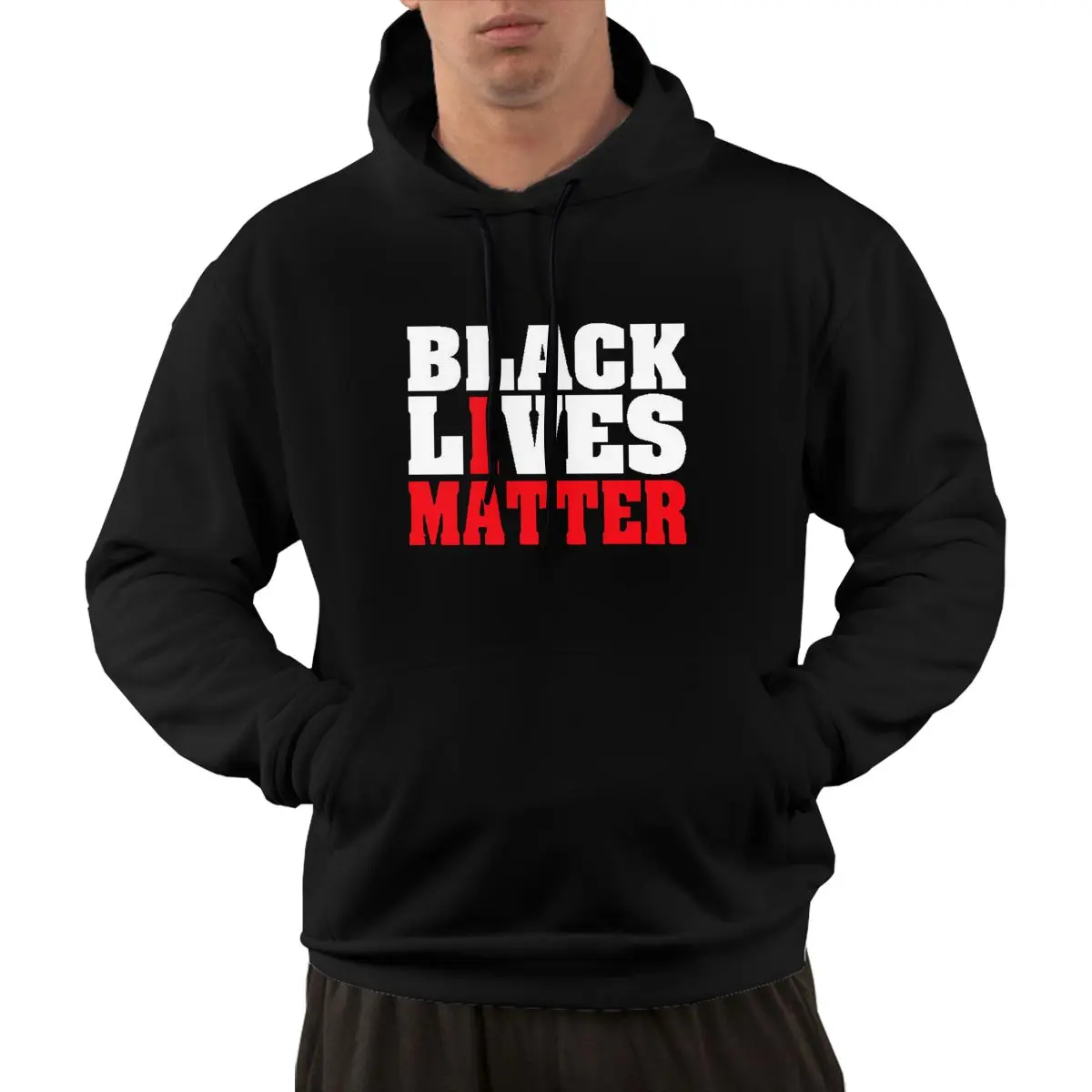 Черный свитшот с капюшоном Мужской пуловер на заказ Классическая Толстовка