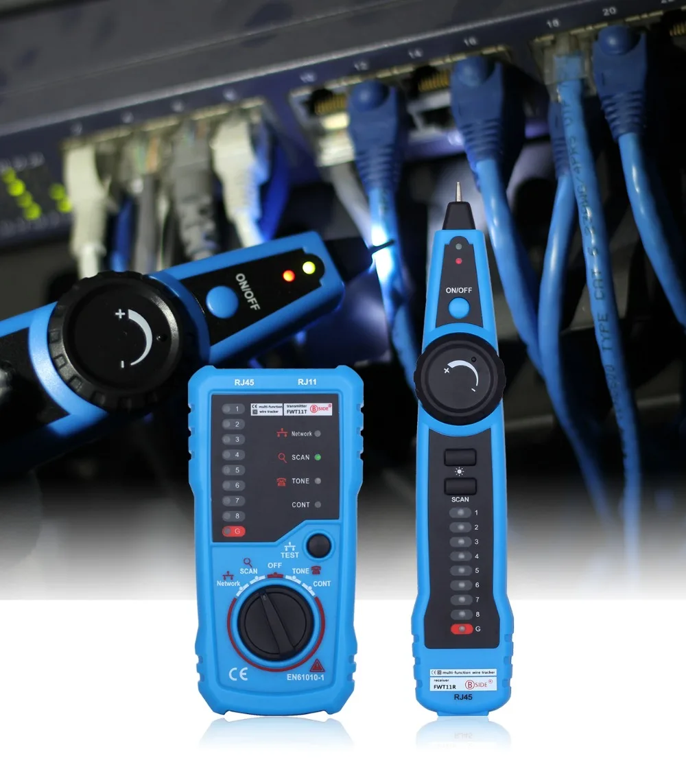 RJ45 Lan тестер кабельный трекер FWT11(упаковка из 7) Cat5 Cat6 RJ11 детектор сетевой кабель тестер для телефонного кабеля сетевые инструменты