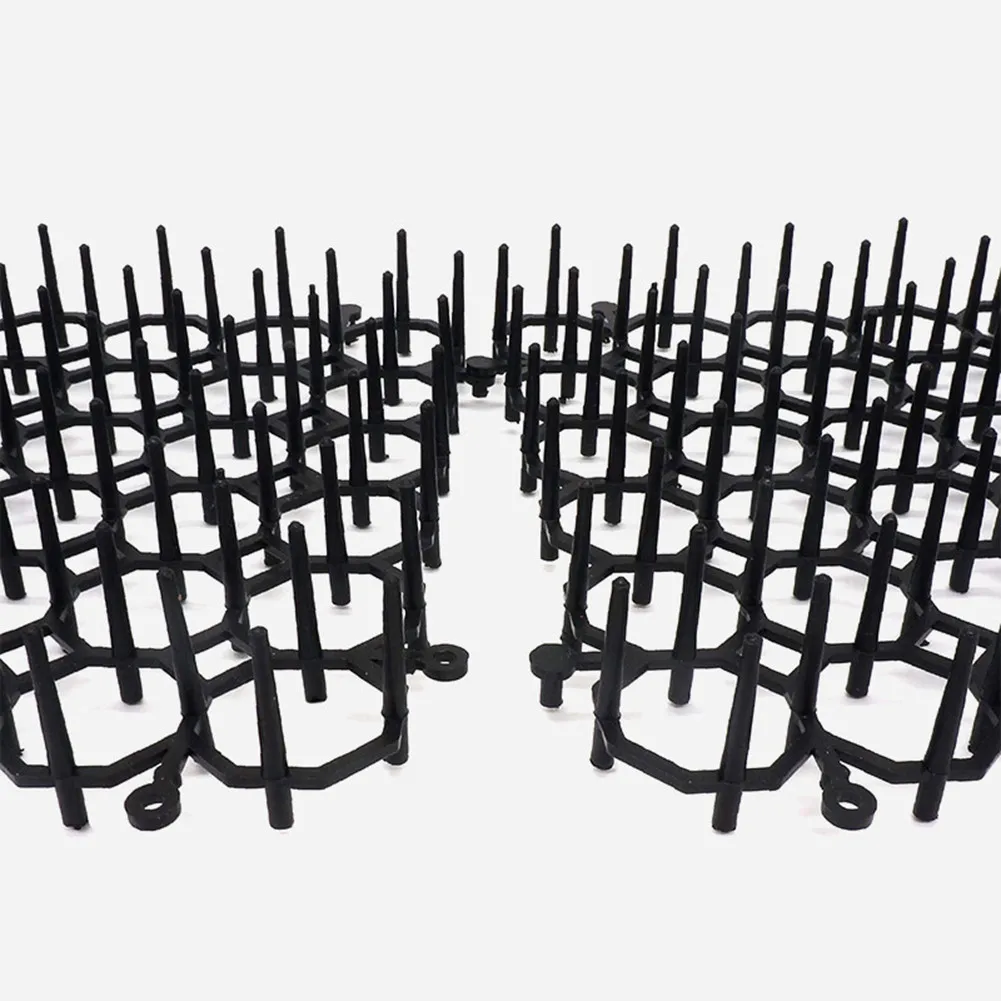 

Plastic Cat Scat Mat 12pcs/set 15.5CM*25CM Anti-cat Pricking Mat Black