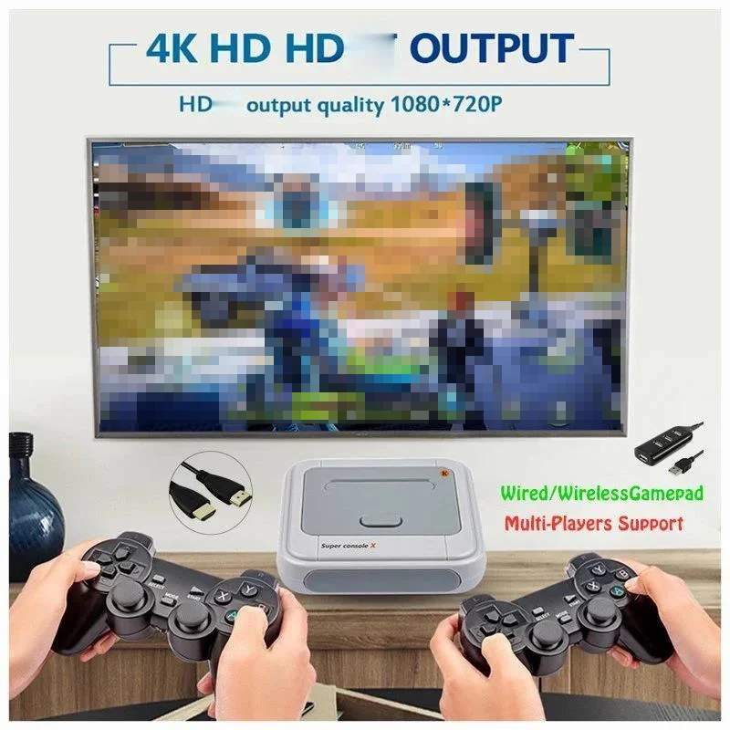 

Супер консоль X Pro HD WiFi выход мини ТВ Видео игровой плеер для PSP/PS1/N64/DC игр двойная система встроенные 40000 + игр