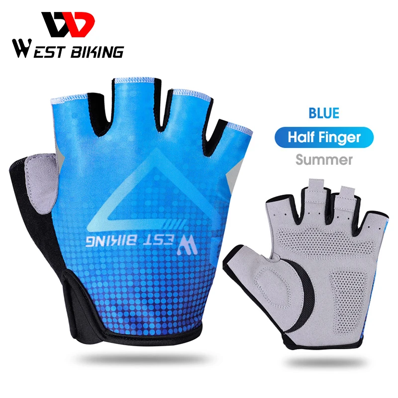 

WEST BIKING Summer Cycling Gloves Men Women Breathable MTB Road Bicycle Motorcycle Running Fitness Riding Bike guantes moto