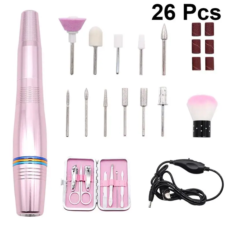 

1 Set Nail Art Equipment Delicate Useful Electric Nail Polishing Machine Electric Nail File for Woman Girl Lady