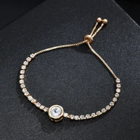 heart round bracelet accessories simple cute crystal chain bracelet for women charm sweet jewelry gift bracelet femme jonc 2021
