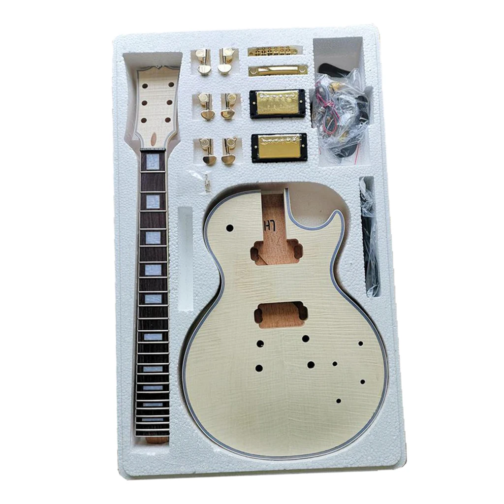 diy elektrische gitarre unfinished kits für mahagoni holz stil gitarre okoume körper gitarre kit musical instrument anfänger free globa