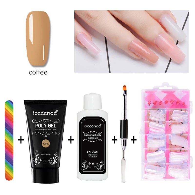 1 Набор гель лаков для наращивания ногтей УФ дизайна Hard Jelly Builder Gel гибридные Лаки