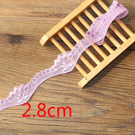 1 yard 2.8cm 1 ярдов 1,7-7,5 см хлопчатобумажная кружевная ткань DIY ткань кружева цветок подарок лента украшение Материал Цвет хлопок кружево - Цвет: 1 yard 2.8cm