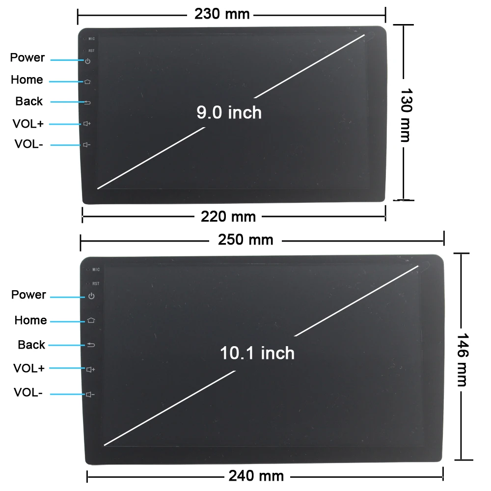 Автомагнитола 2 Din мультимедийный видеоплеер на Android 9/10 для Volkswagen Nissan Hyundai Kia toyota 9 1