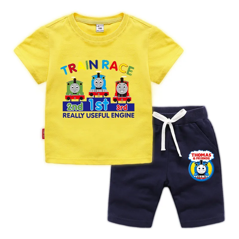 Костюм из двух предметов: футболка с коротким рукавом и шорты|Комплекты одежды