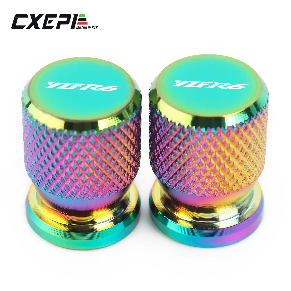 

Universal Motorcycle Accessories Wheel Tire Valve caps CNC Aluminum Airtight Covers For YAMAHA YZFR6 YZF R6 2015 2017 2018 new