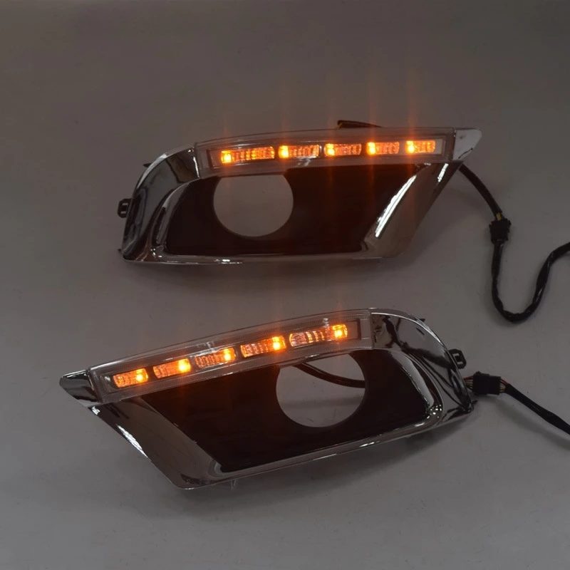 

2Pcs Car DRL LED Daytime Running Light Turn Signal Fog Lamp for Toyota Camry 2009-2011