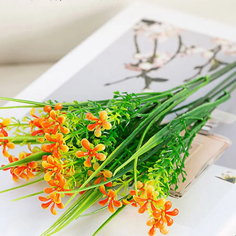 Искусственные растения для помещений и улицы искусственные листья куст дома