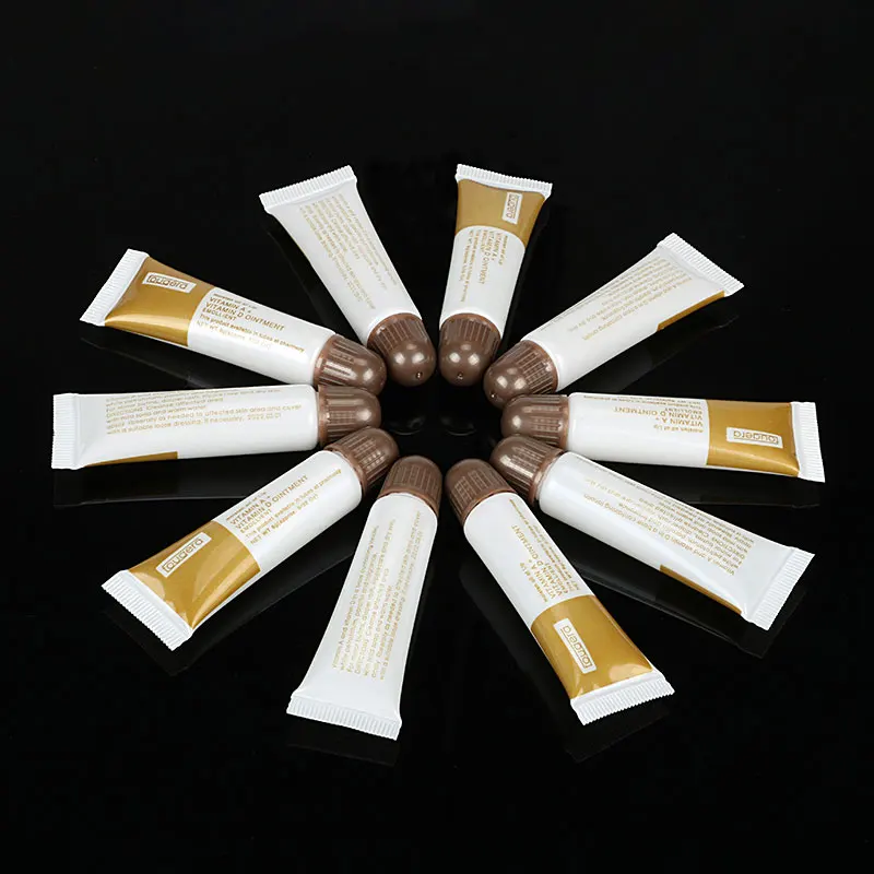 100pcs Tattoo Vitamin A D Aftercare Cream Gel Healing Eyebrow Lip Anti Scar Preserve Natural Permanent Makeup Care Ingredient