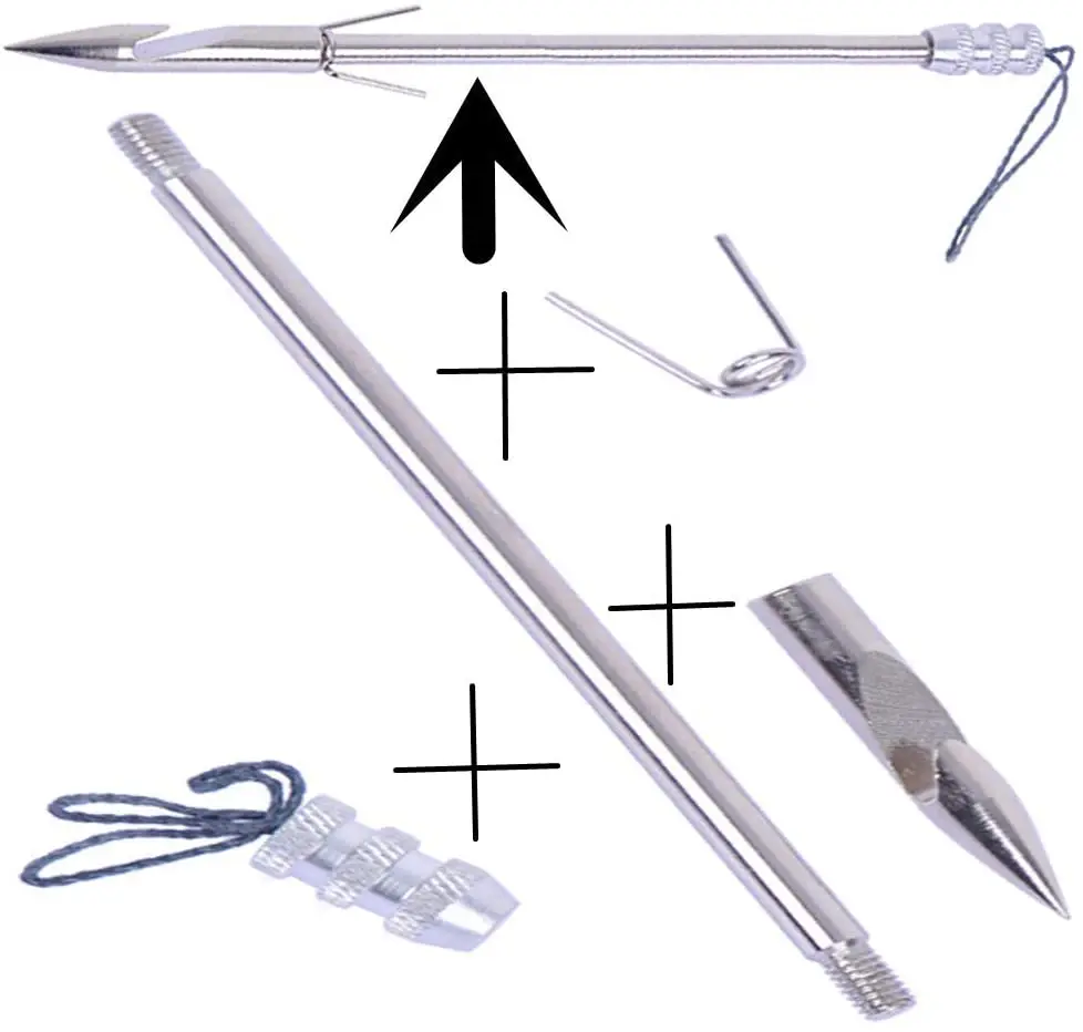Стрелы для рыбалки 6 шт./лот серебряные стрелы из нержавеющей стали охоты