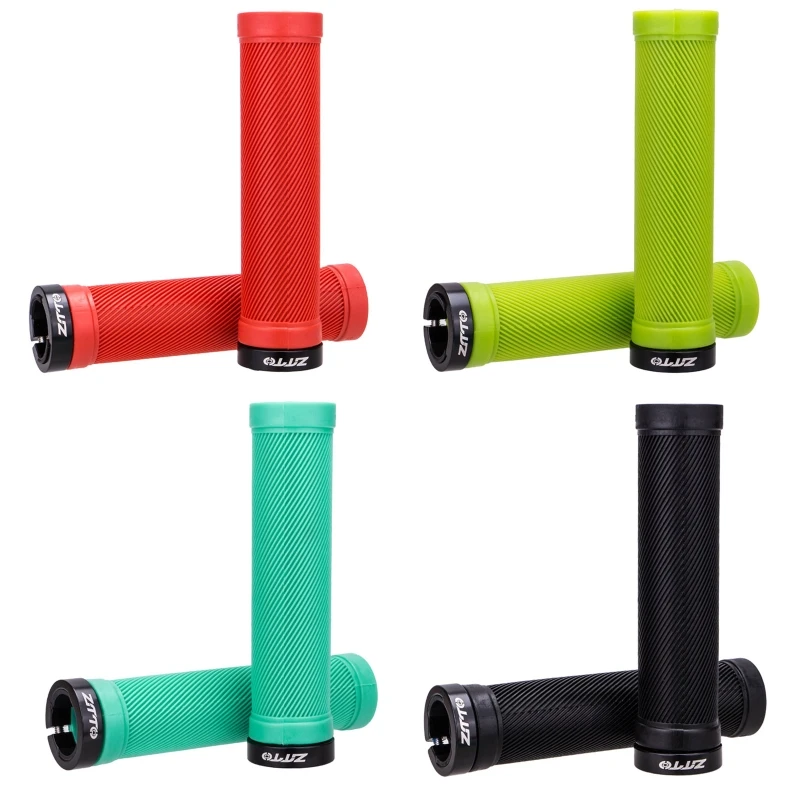 

Premium Bicycle Handlebar Grips, Single Lock-on Bike Grips, Professional Rubber Mountain Bicycle Handlebar Locking Grips