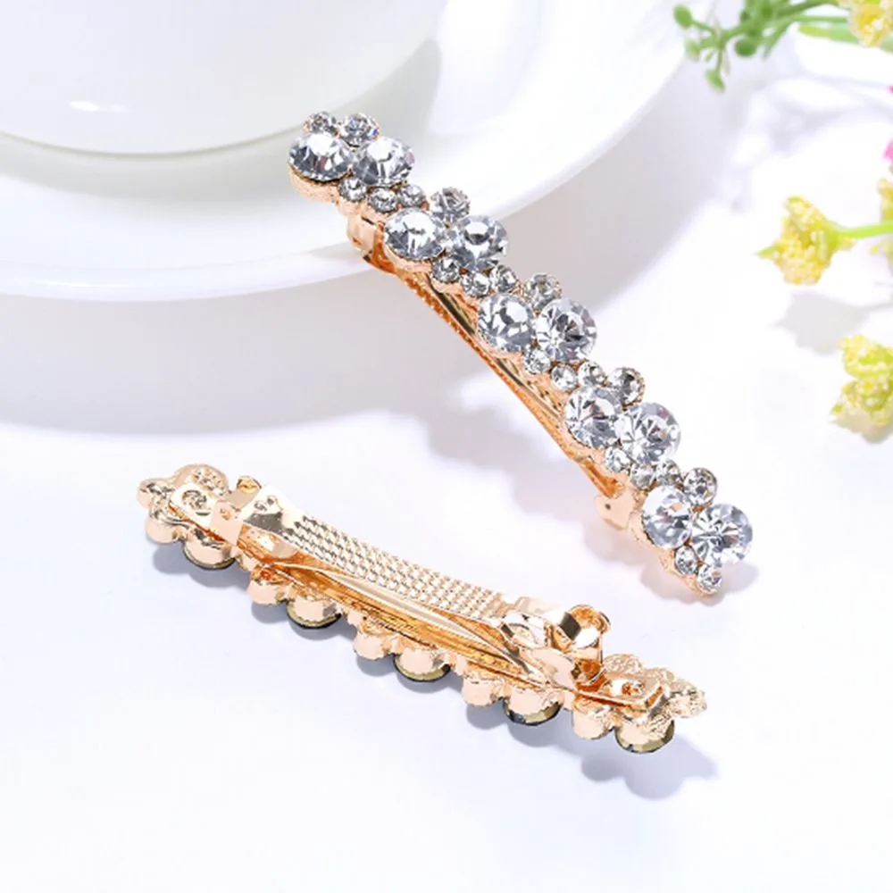 

Fashion Pearl Crystal Hair Clips Side Clip Hairpin Women Girls Barrettes Styling Tools Hair Accessories Headwear