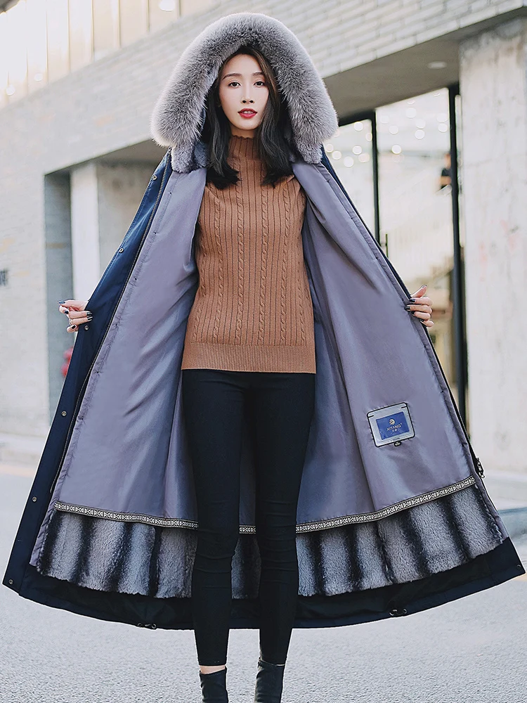

Натуральное пальто лисы меховой воротник из кролика Рекс женская куртка с капюшоном корейские теплые куртки для 2020 женщин пальто Casacos Zjt658