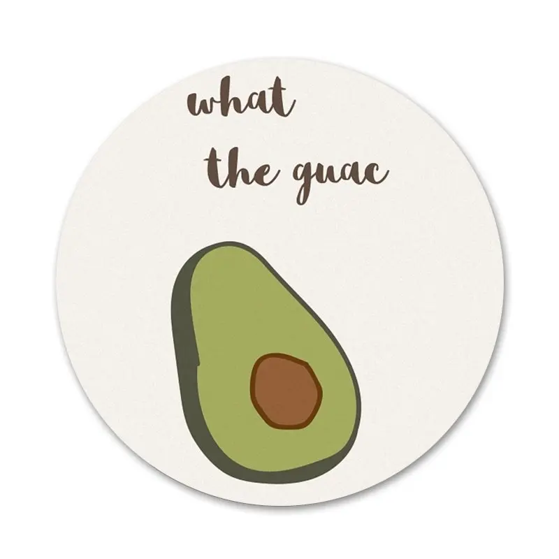 58 мм милые Мультяшные значки авокадо Значки Металлические для фотографий | Дом и