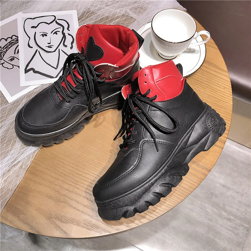 Женские кроссовки на массивном каблуке Модные женские теннисные Спортивные Ulzzang