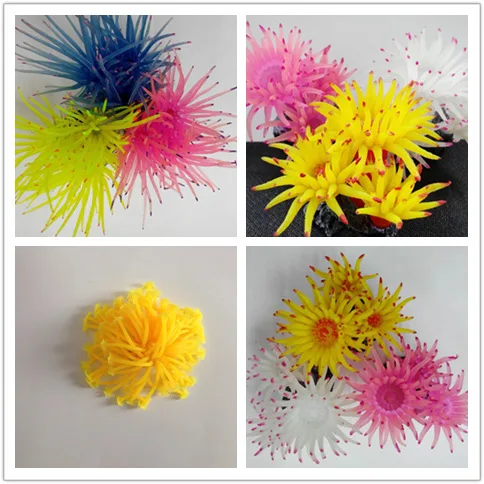 Аквариум силиконовый приятный Искусственный Коралл завод подводный водные