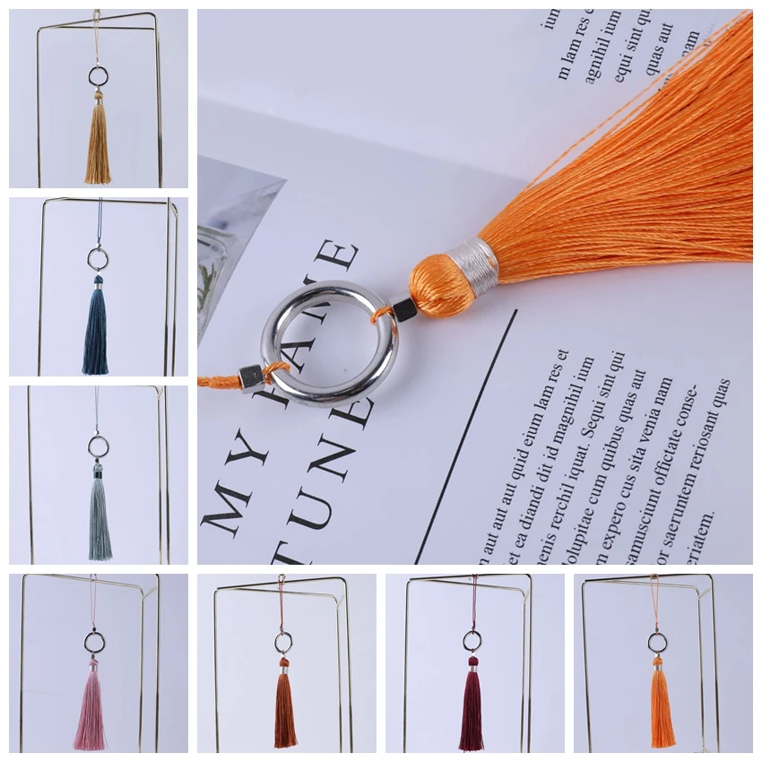 

10Pcs Home Decoration Hanging Rope Silk Tassel Fringe Trim Garment Decoration for DIY Embellish Curtain Accessories