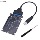 Адаптер SSD M.2 NGFF или MSATA-SATA 3,0, адаптер USB 3,0-2,5 SATA, жесткий диск, 2 в 1, конвертер, считыватель, кабель для ПК, ноутбука