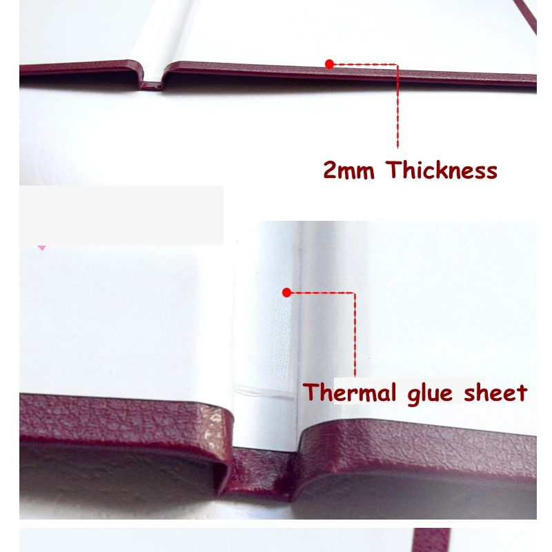 Обложка для дневника блокнота из полиуретана термальной обвязки A4 A5 Размер 3-15 мм