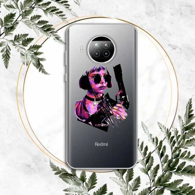 

Leon Matilda Natalie Portman Movie Poster Phone Case Transparent for Xiaomi Redmi note 10 t 8 9 pro lite 11