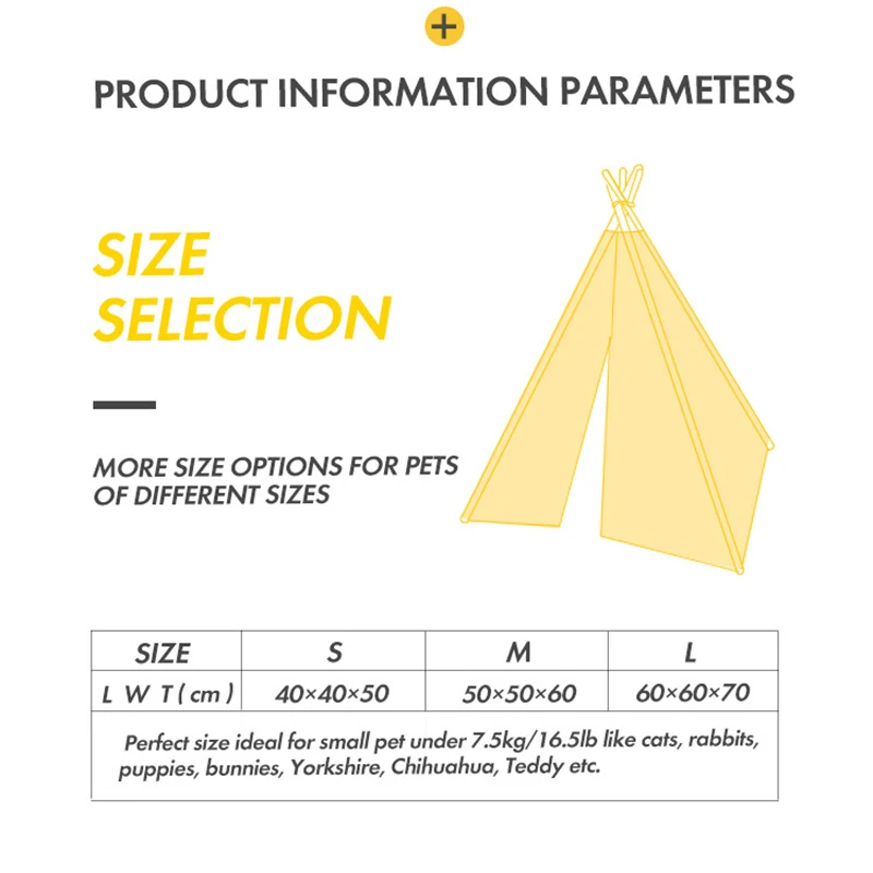 Переносная палатка для домашних животных коническая собак и котят моющаяся