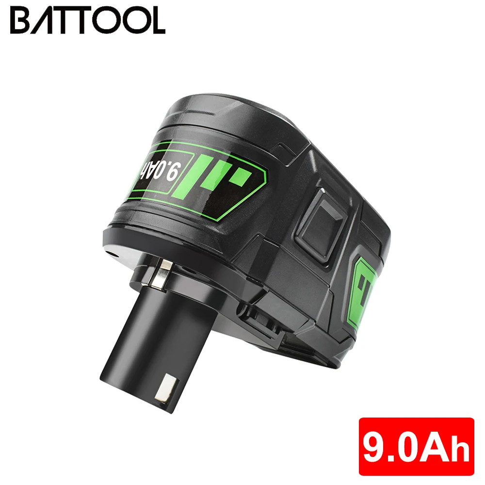 

Battool 18V 9000Mah For Ryobi P108 Rechargeable Li-ion battery replace power tools P107 P108 P109 P106 P105 P104 P103 battery