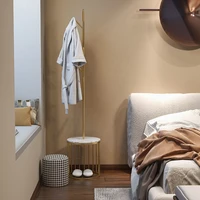 marble metal coat rack floor hanging clothes rack bedroom room simple household shelf light luxury ins