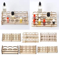 wooden paint rack stand storage shelf painting ink bottles stand spraying bottles holder organizer for diy art painting tool