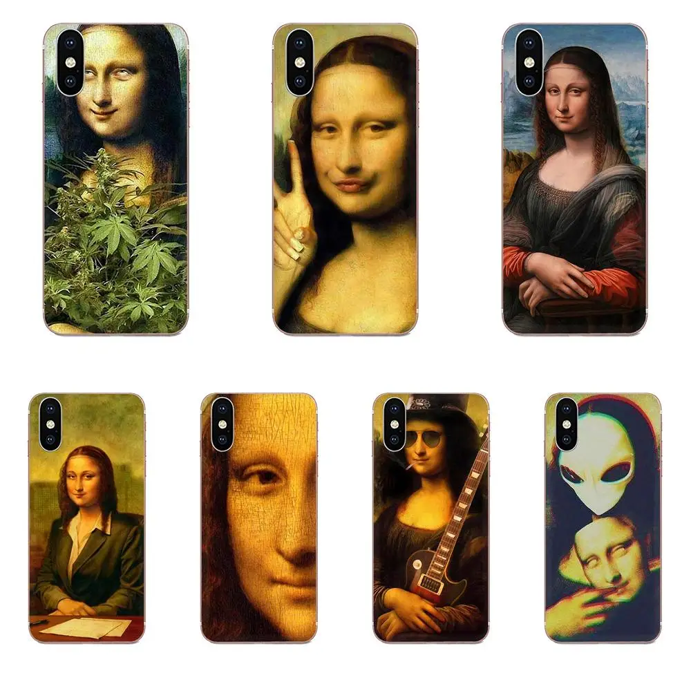 Для LG K50 Q6 Q7 Q8 Q60 X power 2 3 Nexus 5 5X V10 V20 V30 V40 Q Stylus TPU Capa Mona Lisa от Leonardo Da Vinci