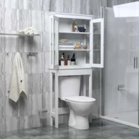 High Quality Wooden Rack Toilet Cabinet organizer Shelving Kitchen Storage Rack Bathroom Space-saving Shelf clean Finish Holder